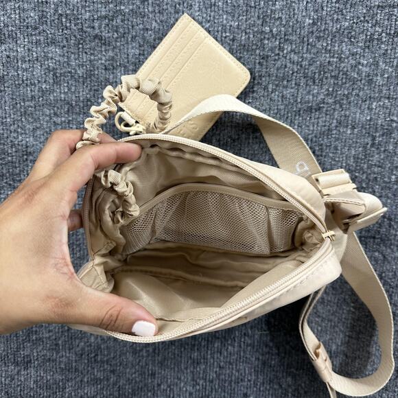 Beis The Belt Bag Fanny Pack Crossbody Waist Pack Beige Tan with Card Holder - Picture 8 of 11